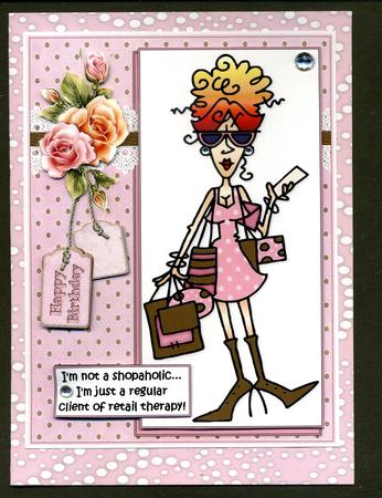 Pink Teddy Bear Angel Backing Paper by Katie Silver