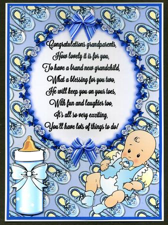 Grandparents Boy Card by Katie Silver