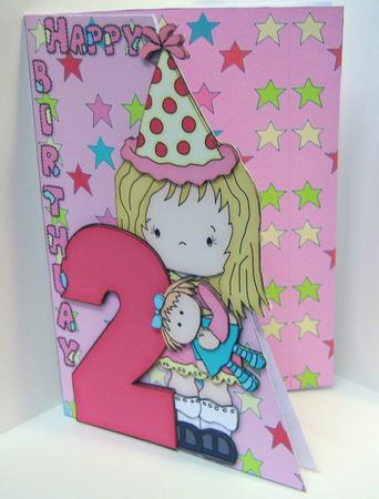Happy Birthday Over the Edge Insert Pink by Katie Silver