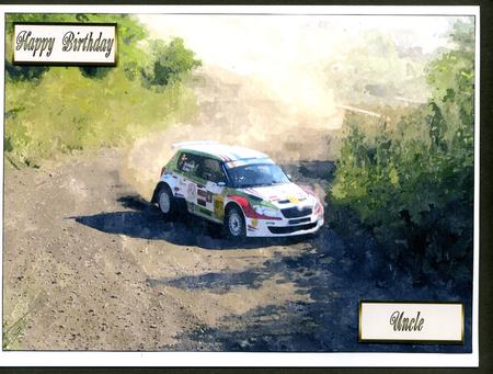 Rally Circuit Watercolour Background 2 by Katie Silver