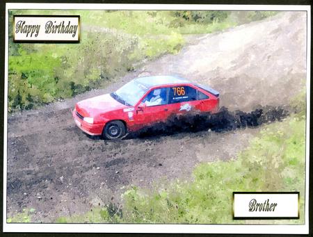 Rally Circuit Watercolour Background 3 by Katie Silver
