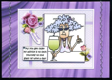 Duel - Wood Grain Backing Paper - Purple by Katie Silver