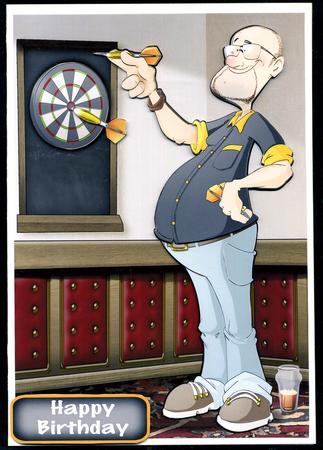 Darts Dude Black by Katie Silver