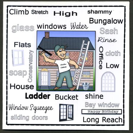 Window Cleaner Urban Art by Katie Silver