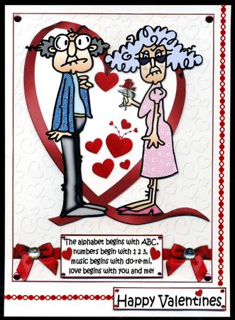 Stella and Gus in Love Quick Card by Katie Silver