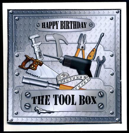 Birthday DIY Toolbox Scallop Corner Side Stacker by Katie Silver
