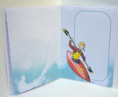 Canoe/kayak Dude (red) Insert by Katie Silver