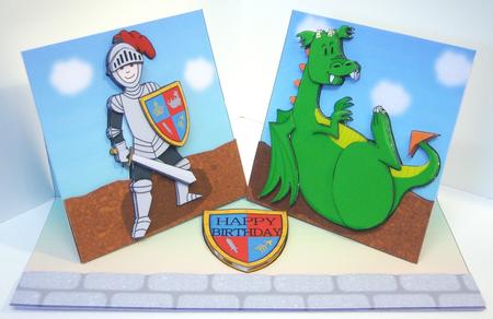 Knight and Dragon Double Twist Easel Mini Kit by Katie Silver