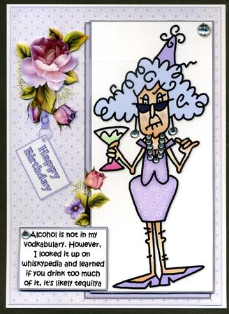 Stella and Her Vodkabulary Quick Card by Katie Silver