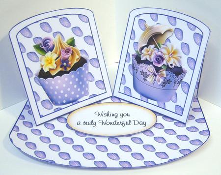 Cupcake Twisted Easel Card by Katie Silver