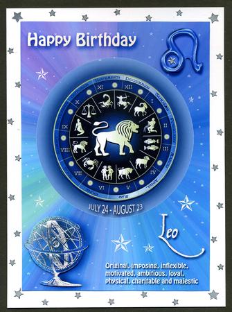 Zodiac Sign Mystical Leo by Katie Silver