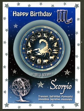 Zodiac Sign Scorpio Aqua by Katie Silver