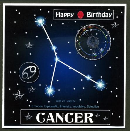 Star Sign Cancer 8x8 by Katie Silver