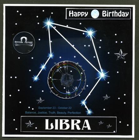 Star Sign Libra 8x8 by Katie Silver