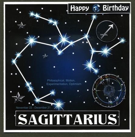 Star Sign Sagittarius 8x8 by Katie Silver