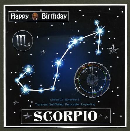 Star Sign Scorpio 8x8 by Katie Silver