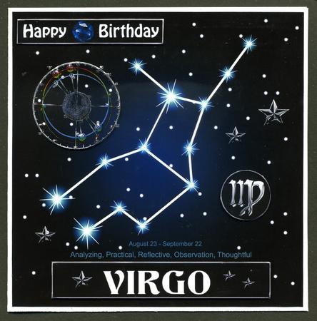 Star Sign Virgo 8x8 by Katie Silver