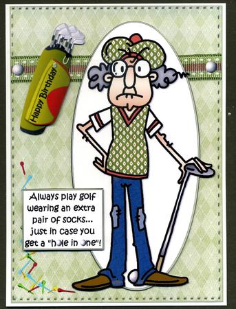 Gus and His Golfing Socks Quick Card by Katie Silver