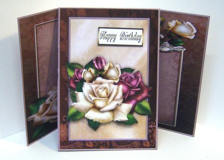 Antic Rose - Gate Folded Easel by Katie Silver