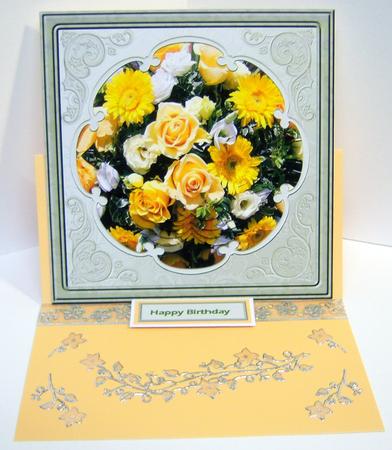 Yellow Rose Card with Petal Stackers by Katie Silver