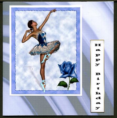 Duel - Saturn's Rings - Backing Paper - Dusky Blue by Katie Silver