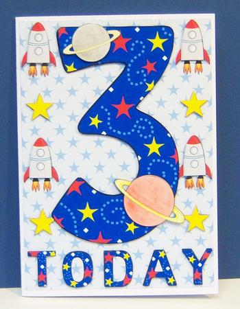 Three Today Space A5 Decoupage by Katie Silver