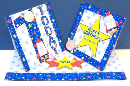 One Today Space Boy Double Twist Easel Mini Kit by Katie Silver