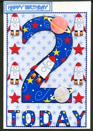 Two Today Space A5 Decoupage by Katie Silver