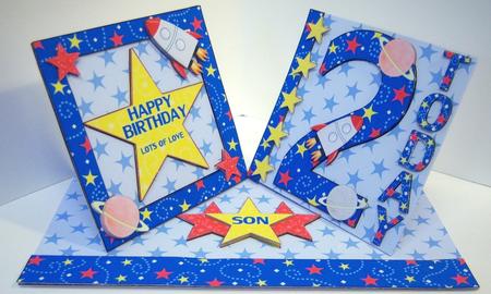 Two Today Space Boy Double Twist Easel Mini Kit by Katie Silver