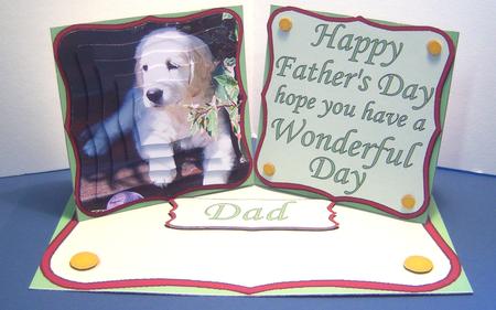 Father's Day Puppy Pyramage Double Twist Easel Mini Kit by Katie Silver