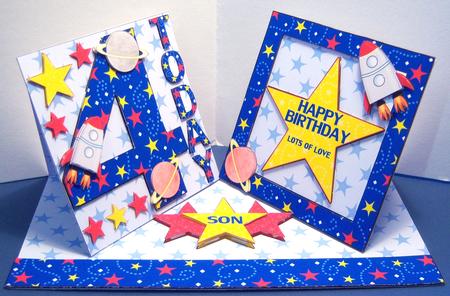 Four Today Space Boy Double Twist Easel Mini Kit by Katie Silver