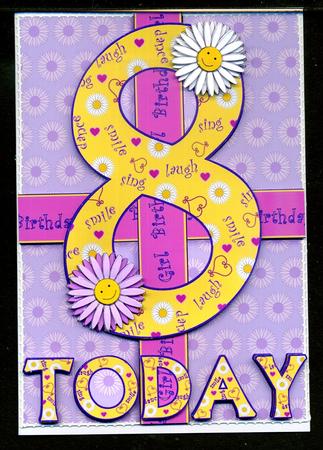 8 Today Daisies A6 Decoupage by Katie Silver