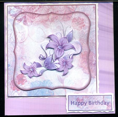 Duel - Wood Grain Backing Paper - Pastel Purple by Katie Silver
