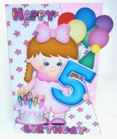 Girls 5th Birthday Over the Edge and Decoupage by Katie Silver