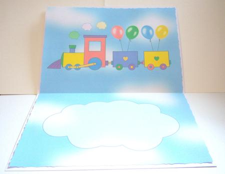 Birthday Train A5 Insert by Katie Silver
