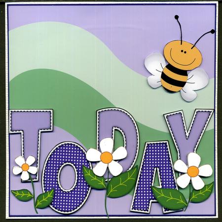'any Age' with Flowers & Bees Purple Shades Card Kit by Katie Silver