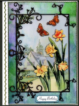 Daffodil Decoupage by Katie Silver