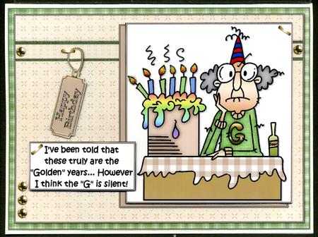 Gus in His Golden Years Quick Card by Katie Silver
