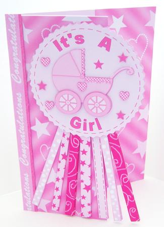 It's a Girl Rosette Over the Edge Mini Kit by Katie Silver