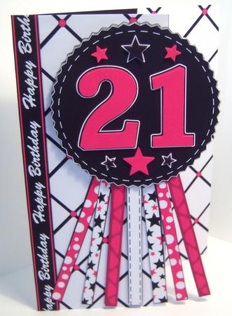 21st Birthday Rosette Over the Edge Mini Kit by Katie Silver