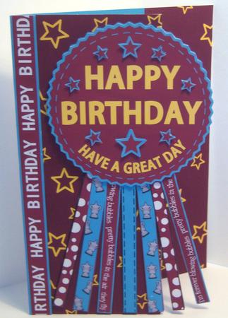 West Ham Rosette Over the Edge Father's Day or Birthday by Katie Silver
