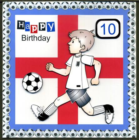 England Football/world Cup Card Topper by Katie Silver