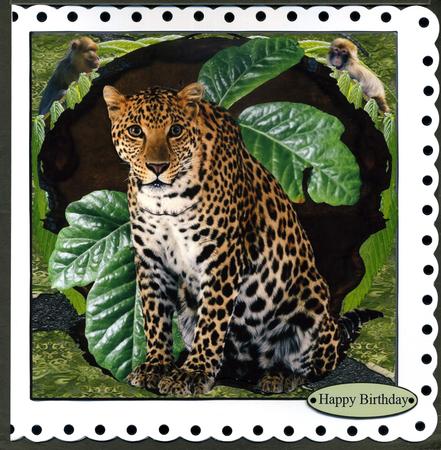 Wild One Jungle Topper with Decoupage by Katie Silver