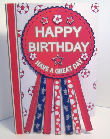 Arsenal Rosette Over the Edge All Ages Birthday Father's Day by Katie Silver
