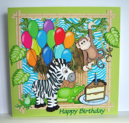 Birthday Jungle 2 Topper by Katie Silver