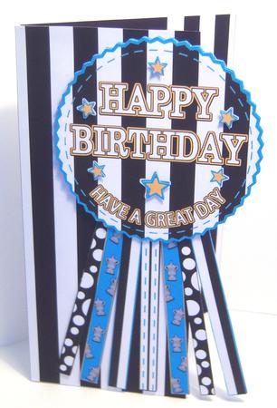 Newcastle Rosette Over Edge All Ages Birthday Father's Day by Katie Silver