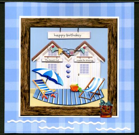 Blue Check Backing Paper by Katie Silver
