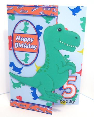 Dinosaur Over the Edge Quick Card Mini Kit by Katie Silver