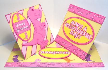 Pink Dinosaur Double Twist Easel All Age Mini Kit by Katie Silver