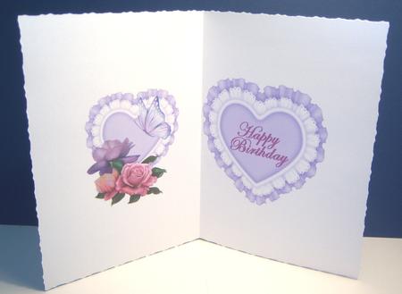 Lilac Heart with Roses Insert by Katie Silver